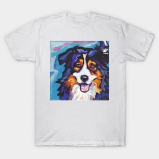 Australian shepherd Aussie Bright colorful Pop Art T-Shirt